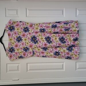 Tatyana Annie's Garden Pink Daisy Floral Swing Dress